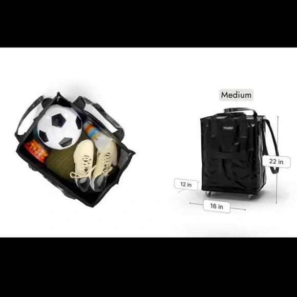 HULKEN Original Rolling Tote Bag
Medium Black - Picture 2 of 5